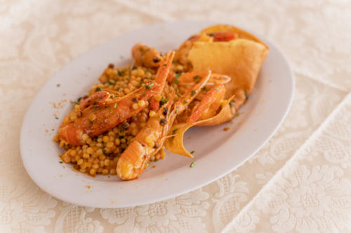 Hotel Villa delle Rose Ristorante Oristano Fregola ai crostacei